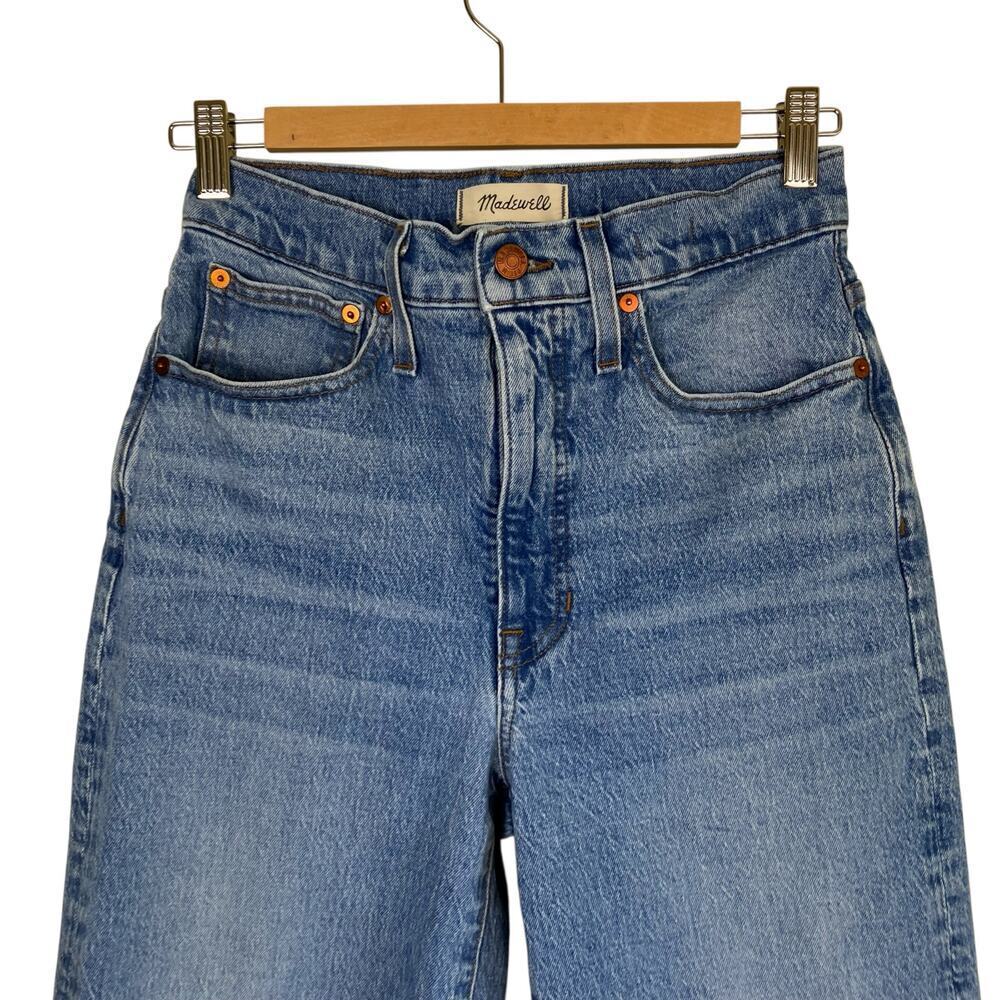 Madewell Sz 25 Balloon Jeans in Whistler Wash Light Wash 90s Mom Jean Retro - Picture 3 of 16